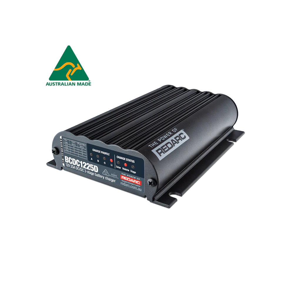 DC-DC MPPT REDARC BCDC1225D 25A 25 Ampere 12V-12V Caricabatterie da solare e alternatore