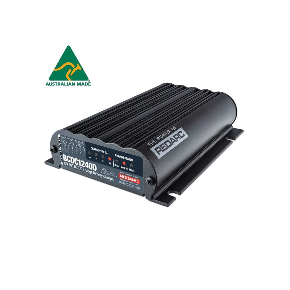 DC-DC MPPT REDARC BCDC1240D 40A 40 Ampere 12V-12V Caricabatterie da solare e alternatore