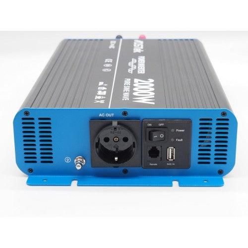 DS Tek Inverter Onda Pura DC-AC 2000W / 4000W con comando remoto