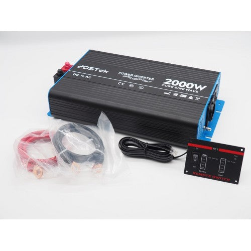 DS Tek Inverter Onda Pura DC-AC 2000W / 4000W con comando remoto