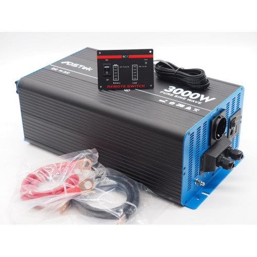 DS Tek Inverter Onda Pura DC-AC 3000W / 6000W con comando remoto