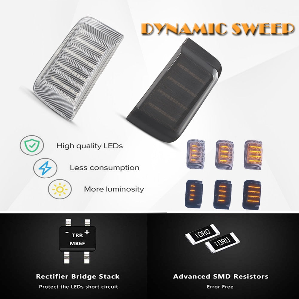 Frecce specchietto dinamiche LED omologate FIAT/CITROEN/PEUGEOT