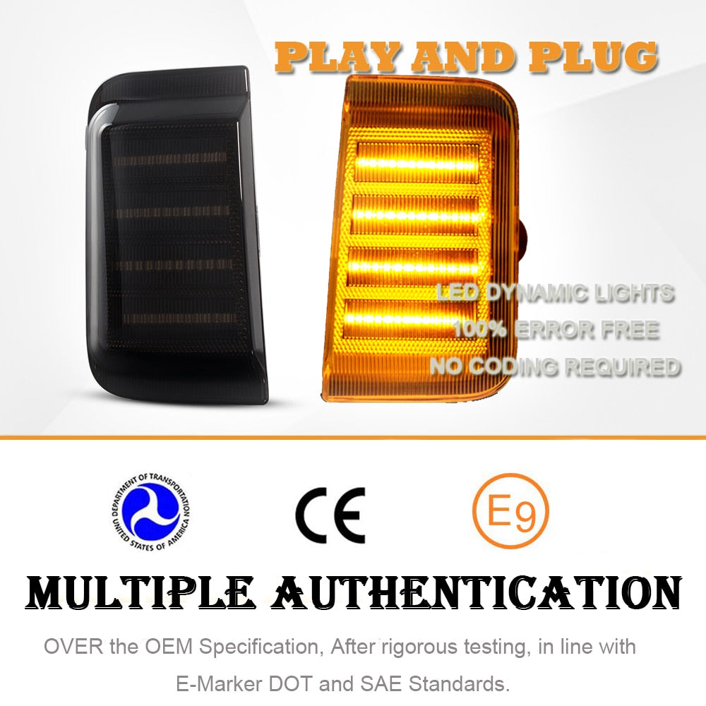 Frecce specchietto dinamiche LED omologate FIAT/CITROEN/PEUGEOT