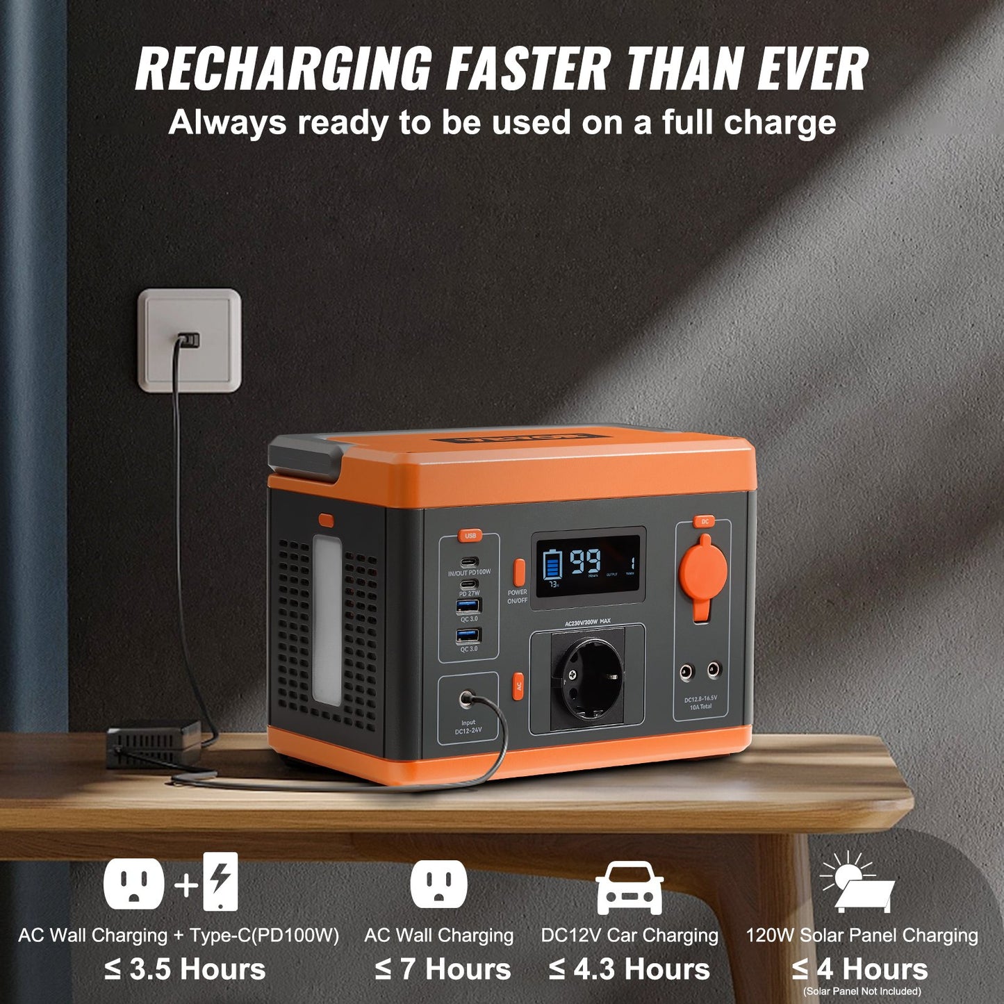 VEVOR PowerStation 296Wh 300W