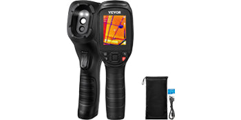VEVOR Macchinetta Termocamera a Infrarossi Portatile Risoluzione IR da 240 x 180 Pixel Sensibilità Termica 40 mK, Termocamera Corporea Infrarossi Portatile con Scheda SD 16 GB Temperatura -20℃ a 350℃