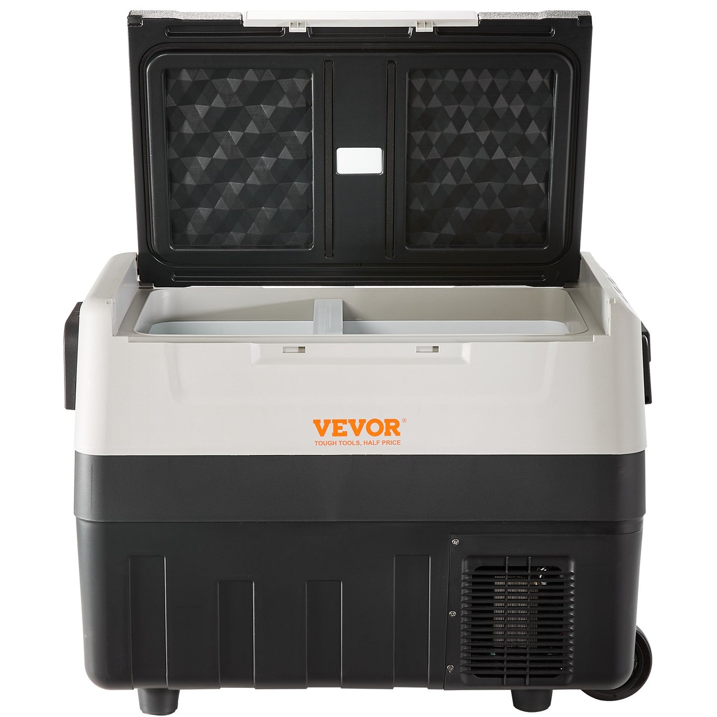 VEVOR NUOVO Frigorifero per Auto, 35 Litr Frigo Compressore Congelatore Portatile Elettrico per Campeggio, con Ruote, a Doppia Zona, 0,6kW.h Da -20°C a 10°C Regolabile Frigo Termico per Auto Camion Barca