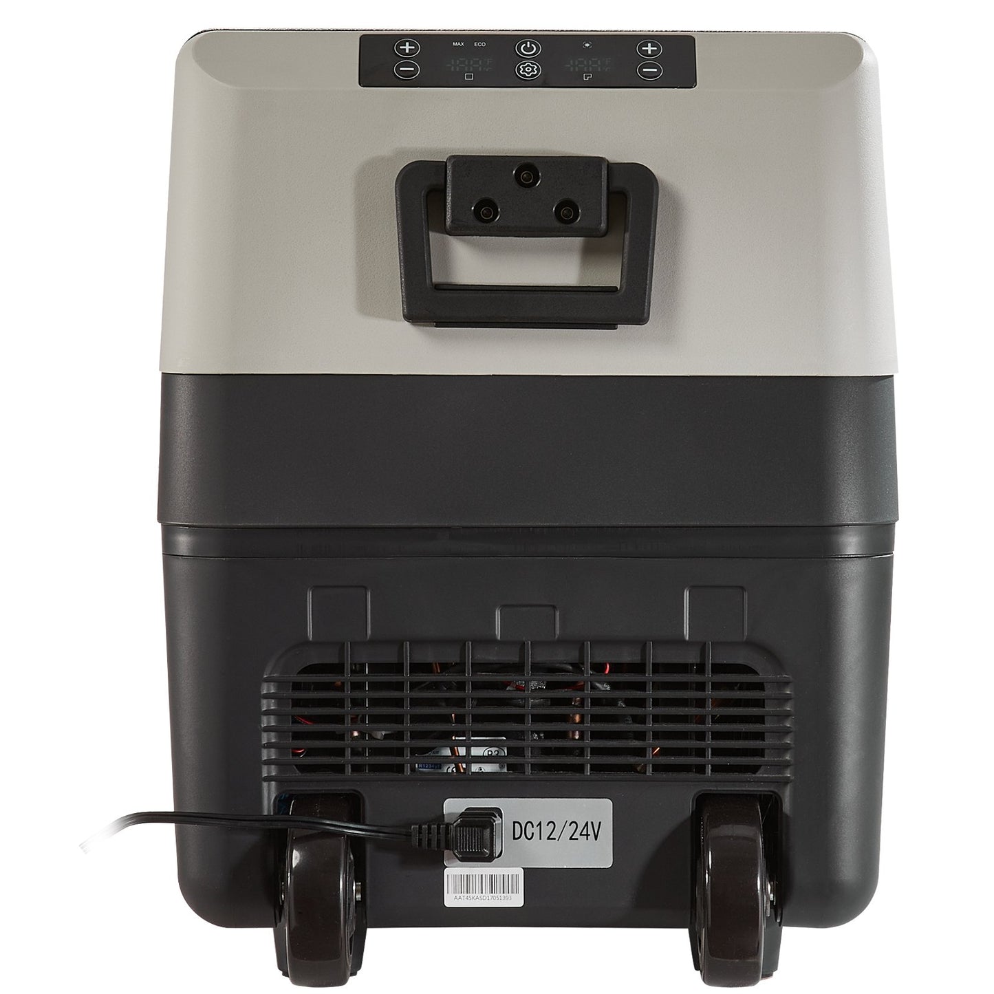 VEVOR NUOVO Frigorifero per Auto, 35 Litr Frigo Compressore Congelatore Portatile Elettrico per Campeggio, con Ruote, a Doppia Zona, 0,6kW.h Da -20°C a 10°C Regolabile Frigo Termico per Auto Camion Barca