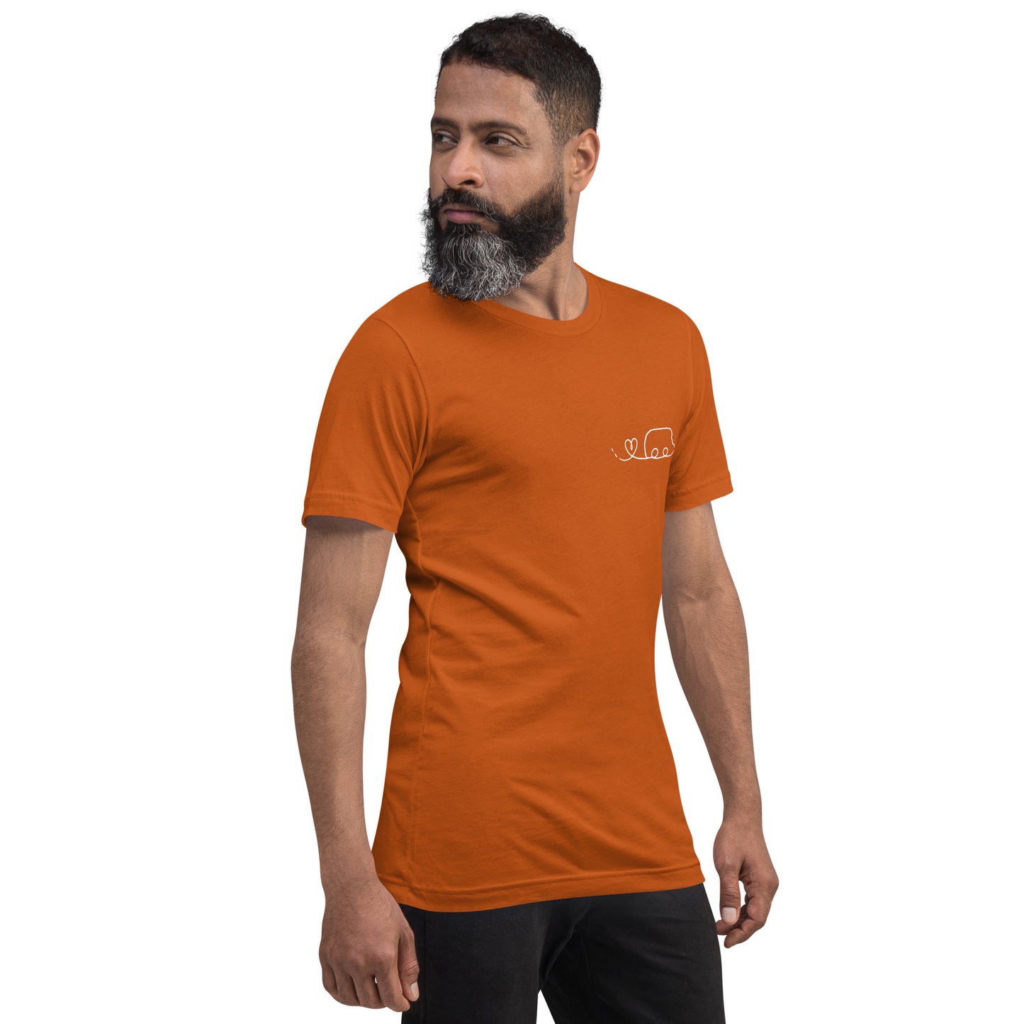 Maglietta t-shirt Il giro del mondo in camper disegno bianco