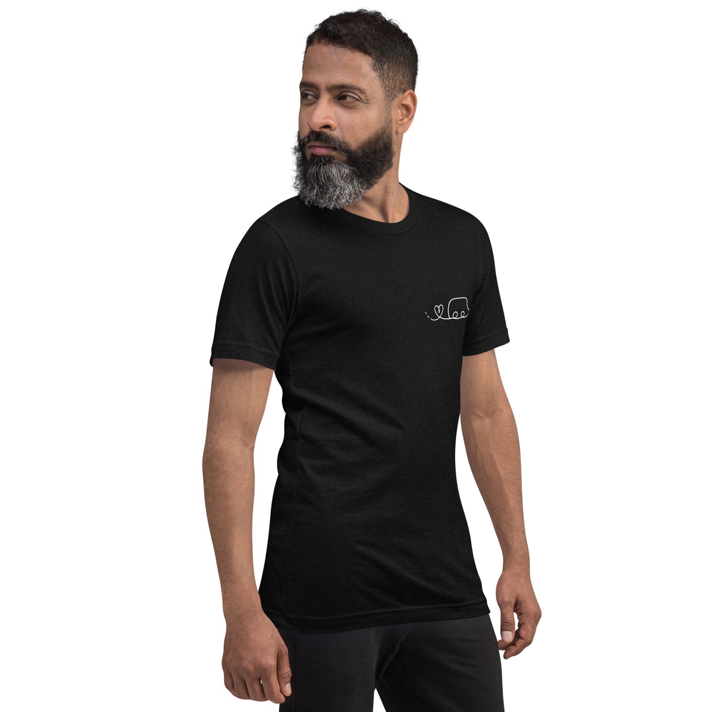Maglietta t-shirt Il giro del mondo in camper disegno bianco