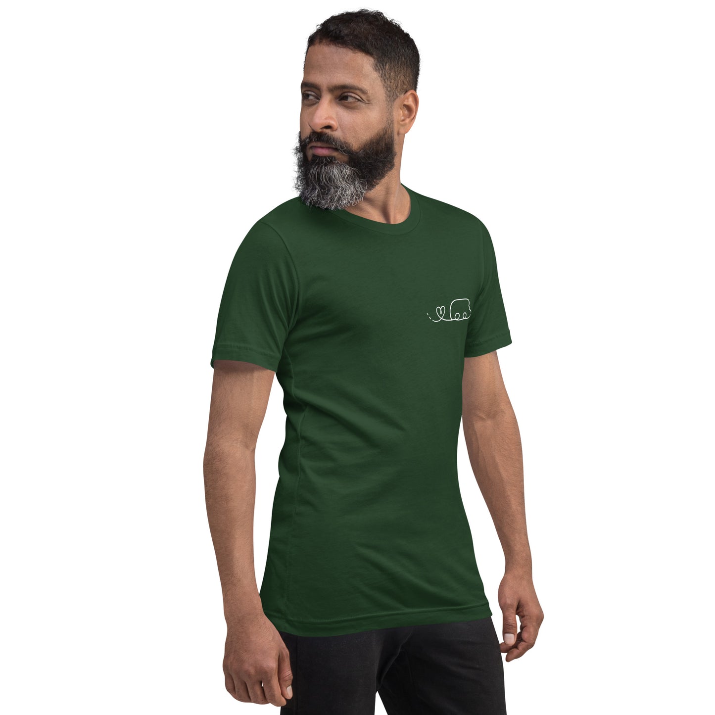 Maglietta t-shirt Il giro del mondo in camper disegno bianco