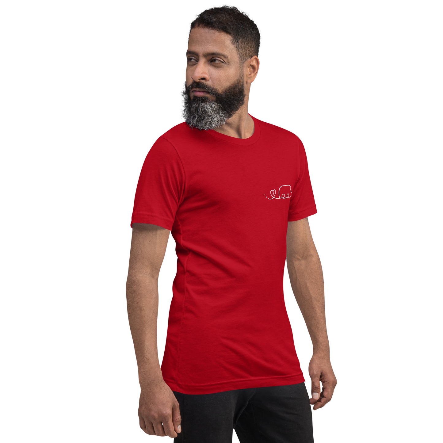 Maglietta t-shirt Il giro del mondo in camper disegno bianco
