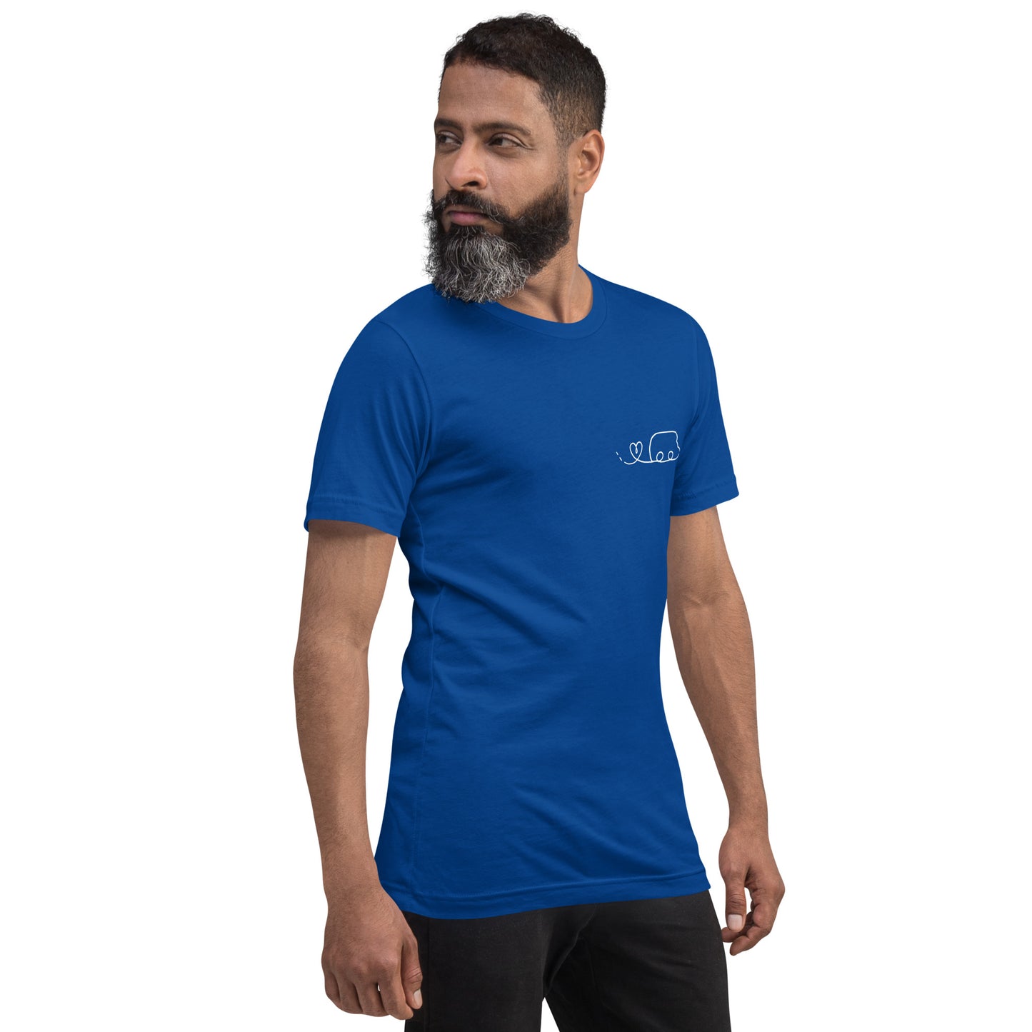 Maglietta t-shirt Il giro del mondo in camper disegno bianco