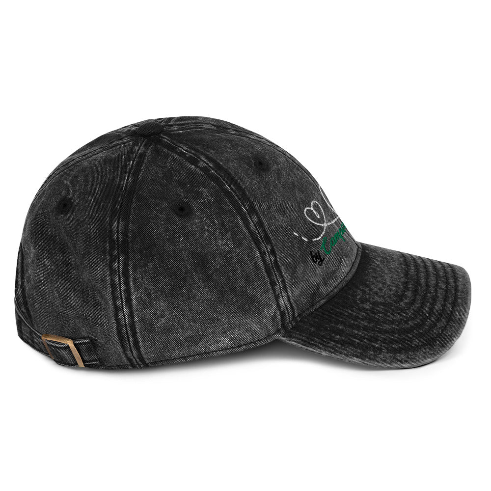Cappello Visiera con ricamo bianco