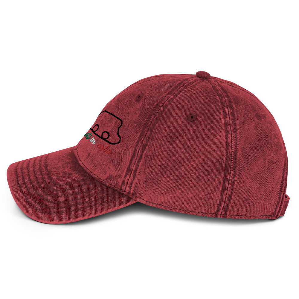 Cappello Visiera con ricamo bianco