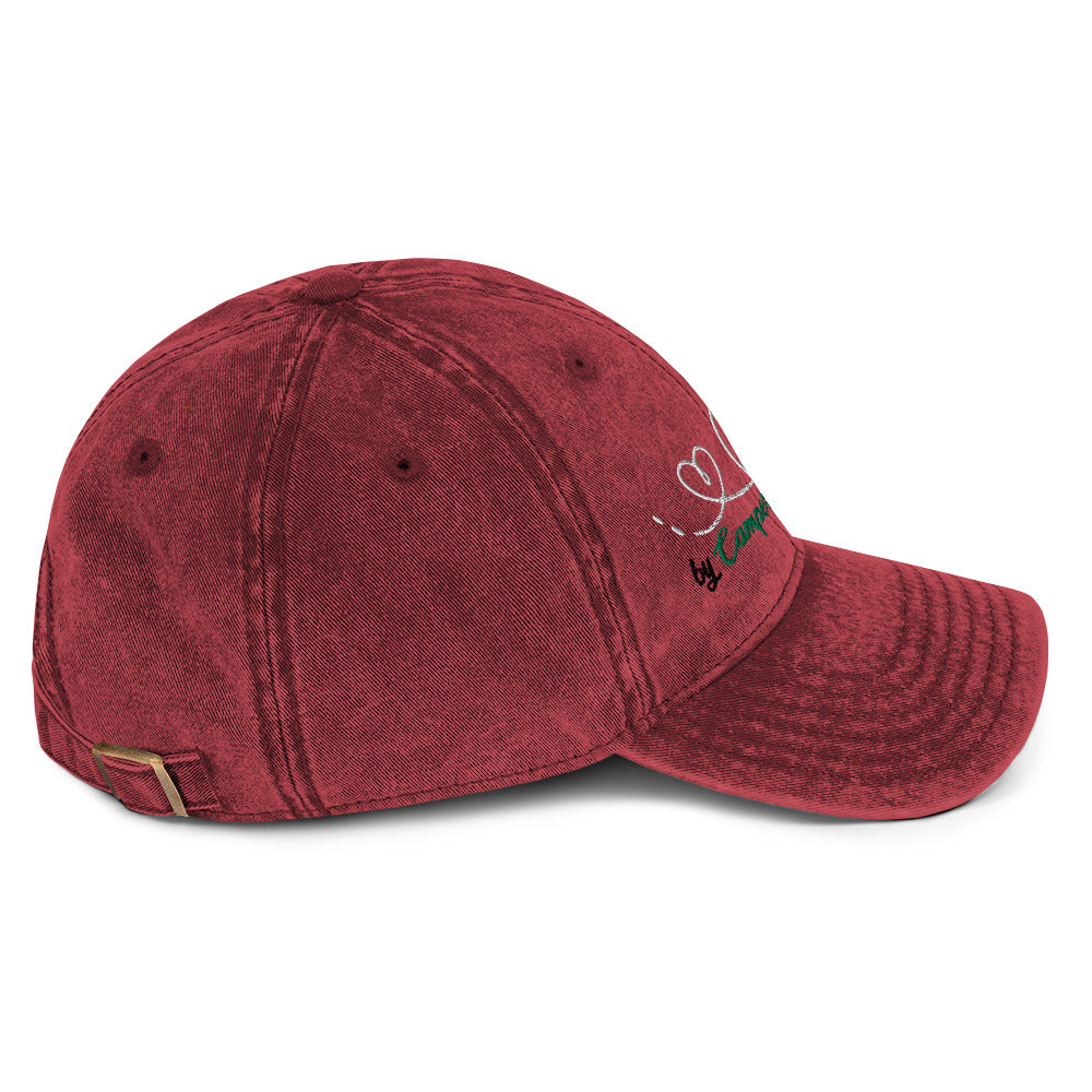 Cappello Visiera con ricamo bianco