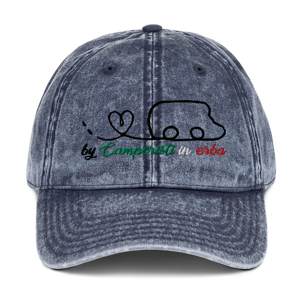 Cappello Visiera con ricamo bianco