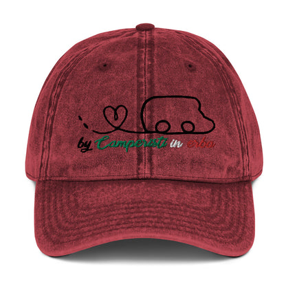 Cappello Visiera con ricamo bianco